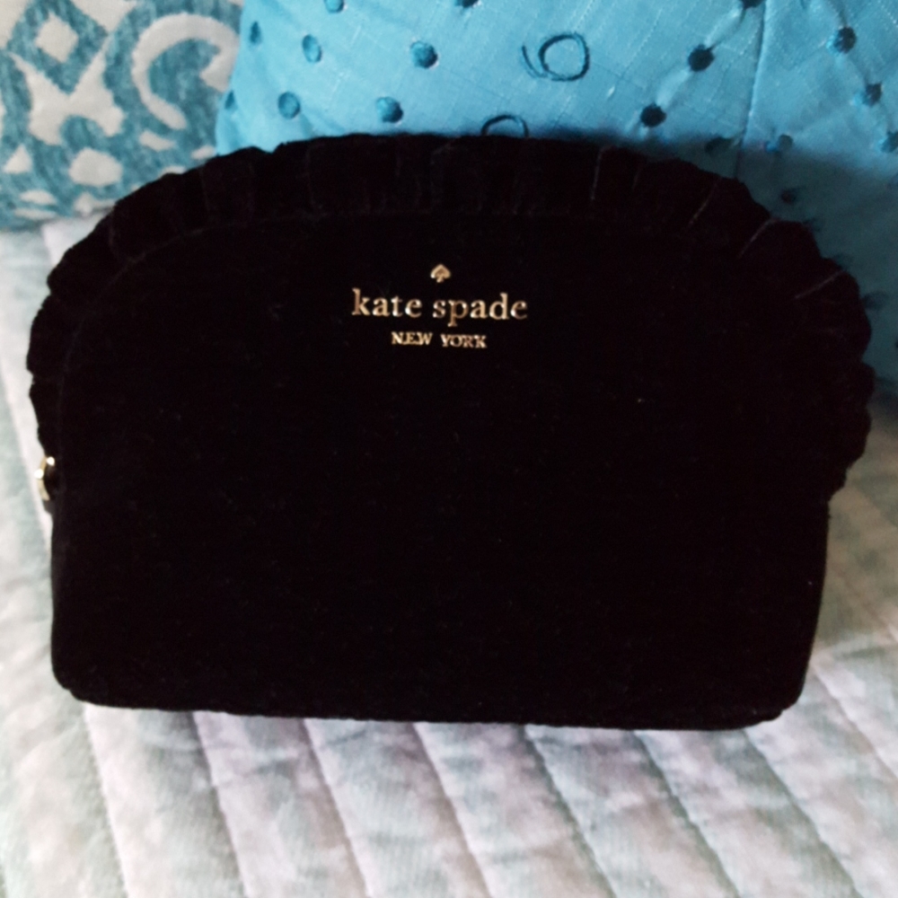 NWT Kate Spade small ruffle cosmetic bag